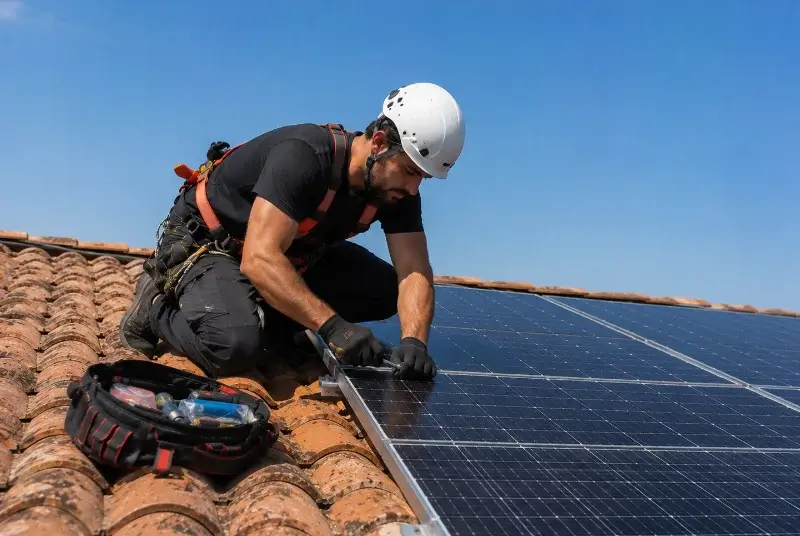 Maintenance et monitoring de panneaux solaires à Loyat
